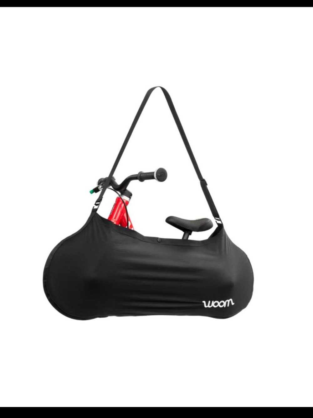 Woom BUTLER Bike Bag Packable Carry Bag Black NWT Adjustable Shoulder Strap